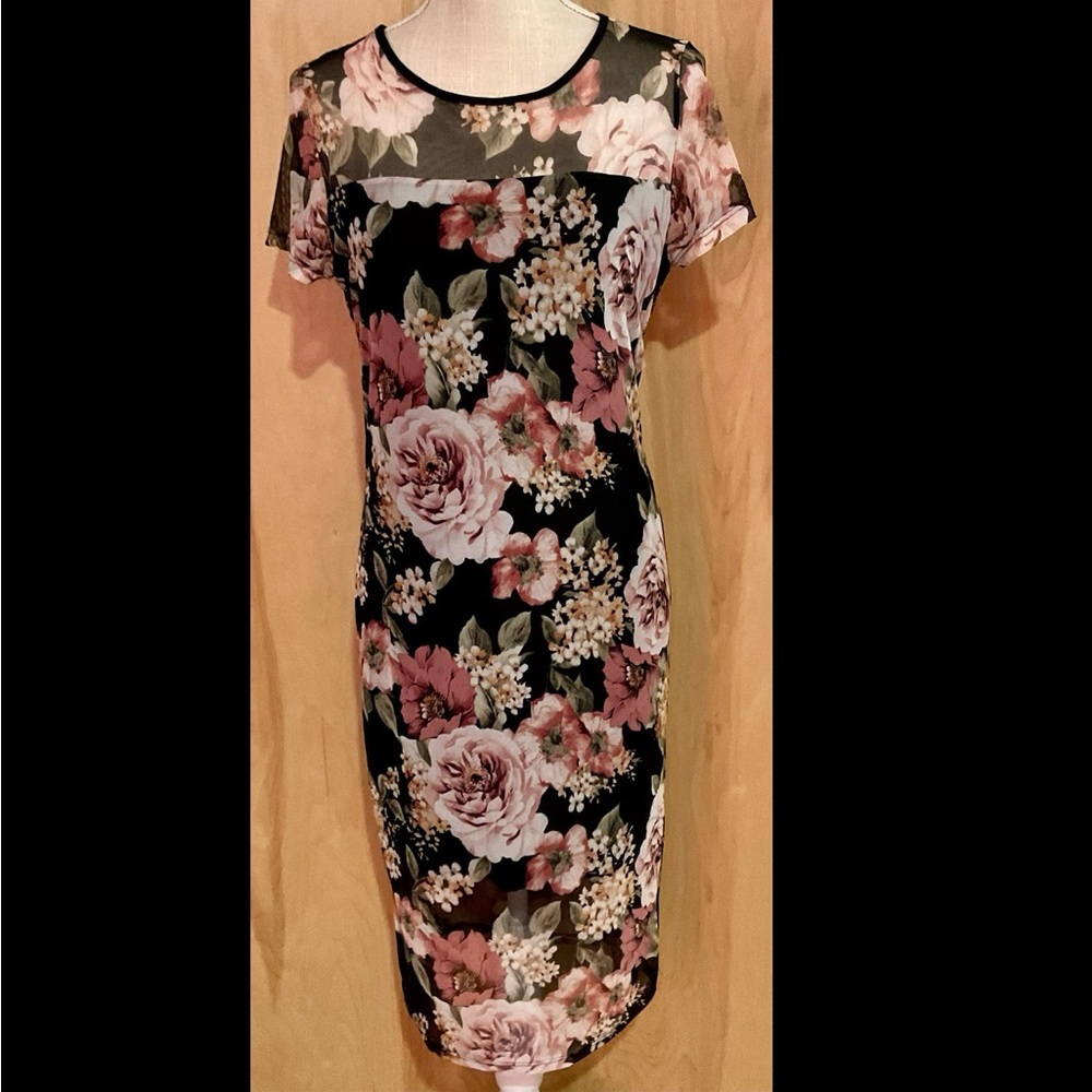 Wilde Floral Sheath Dress - EUC